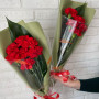 Букет из 7 красных гвоздик фото 2